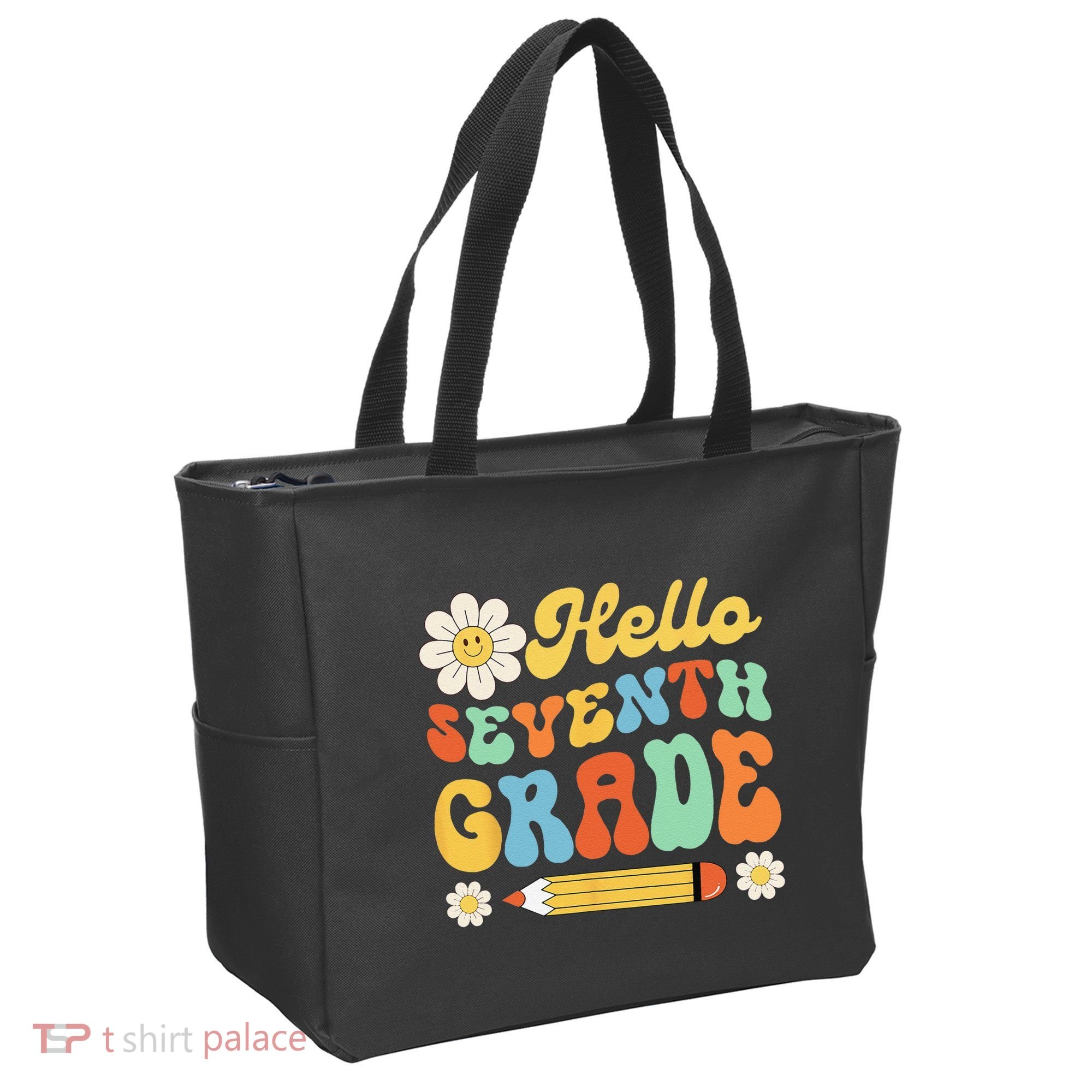 Hello Seventh 7th Grade Back To School Teachers Tote Bag