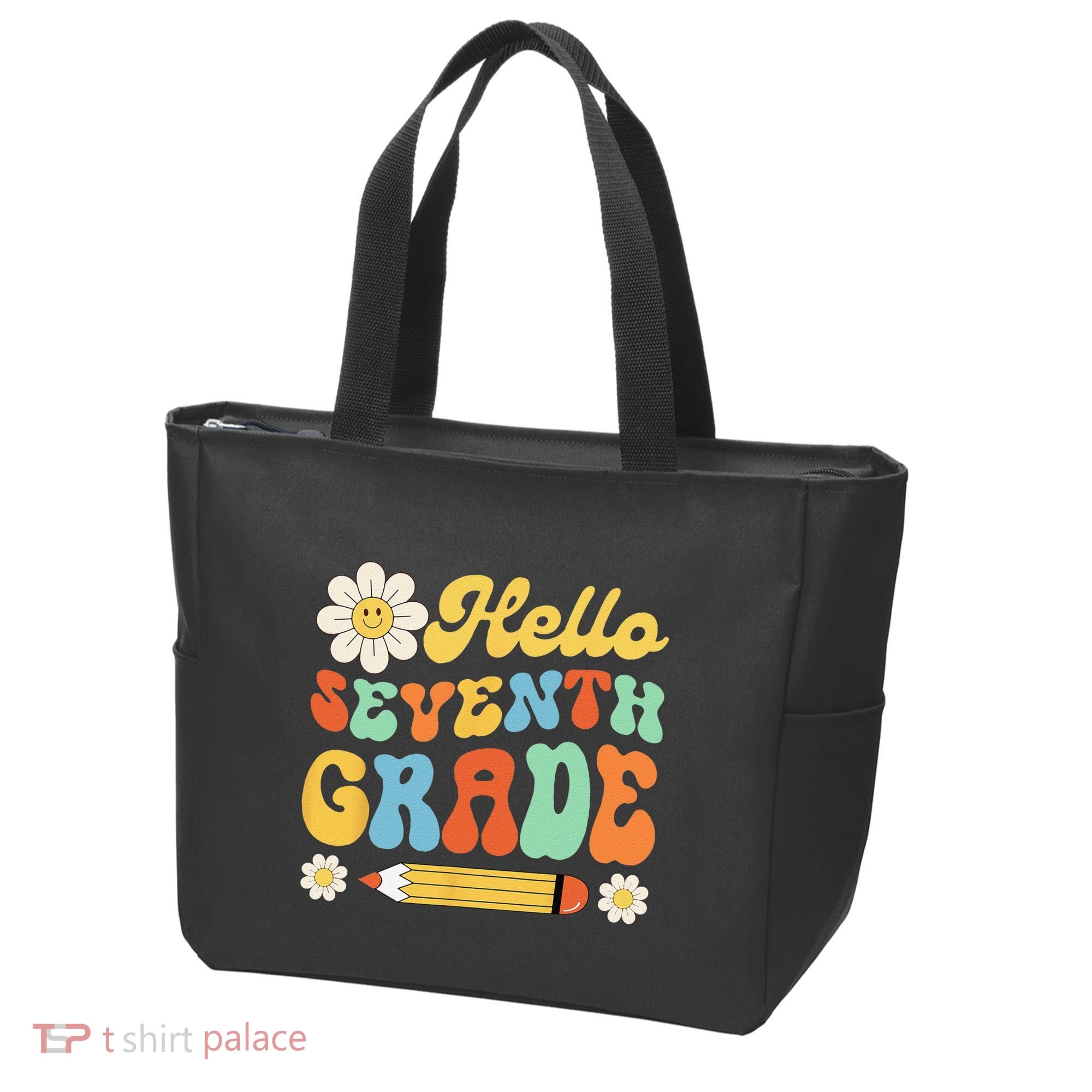 Hello Seventh 7th Grade Back To School Teachers Tote Bag