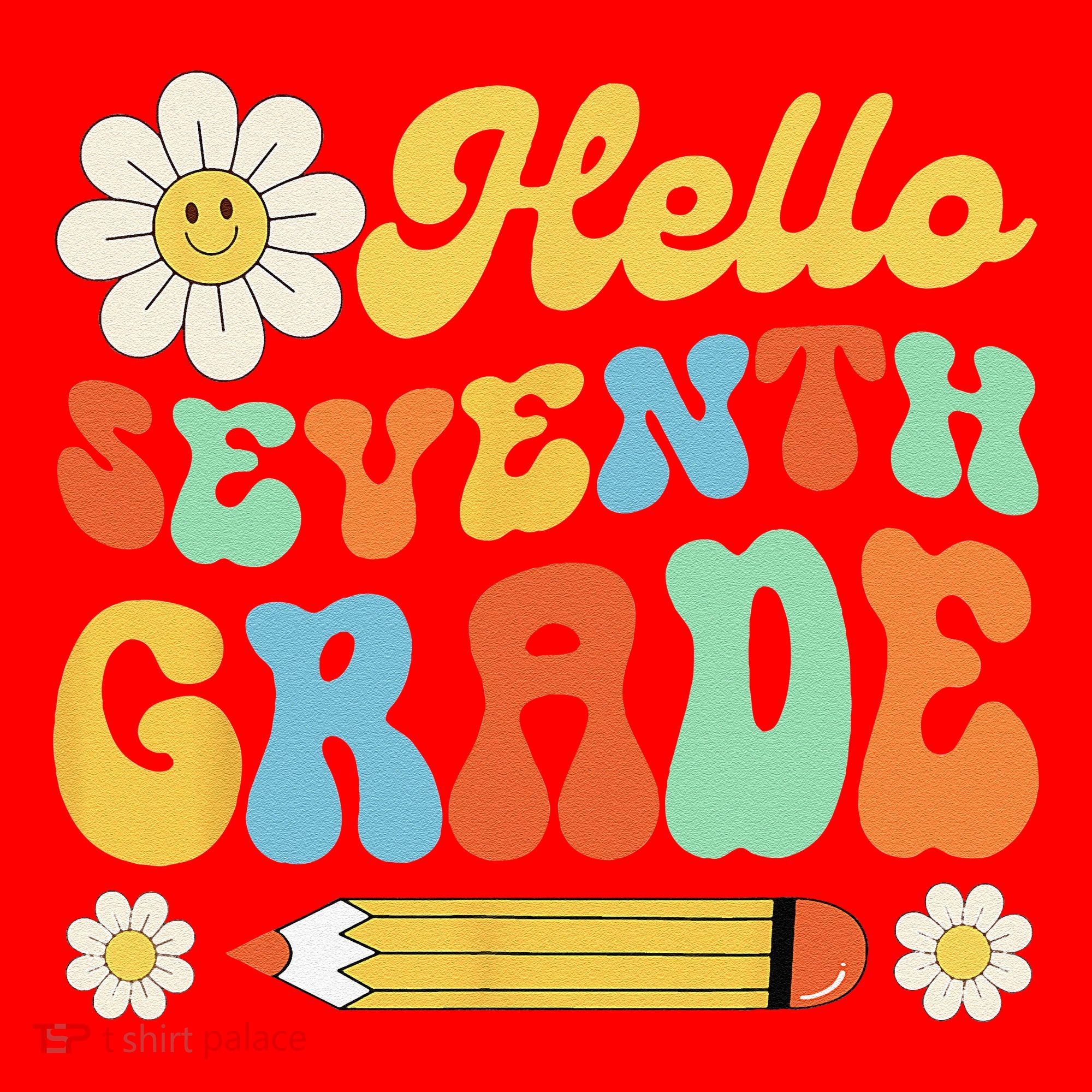 Hello Seventh 7th Grade Back To School Teachers Santa Hat