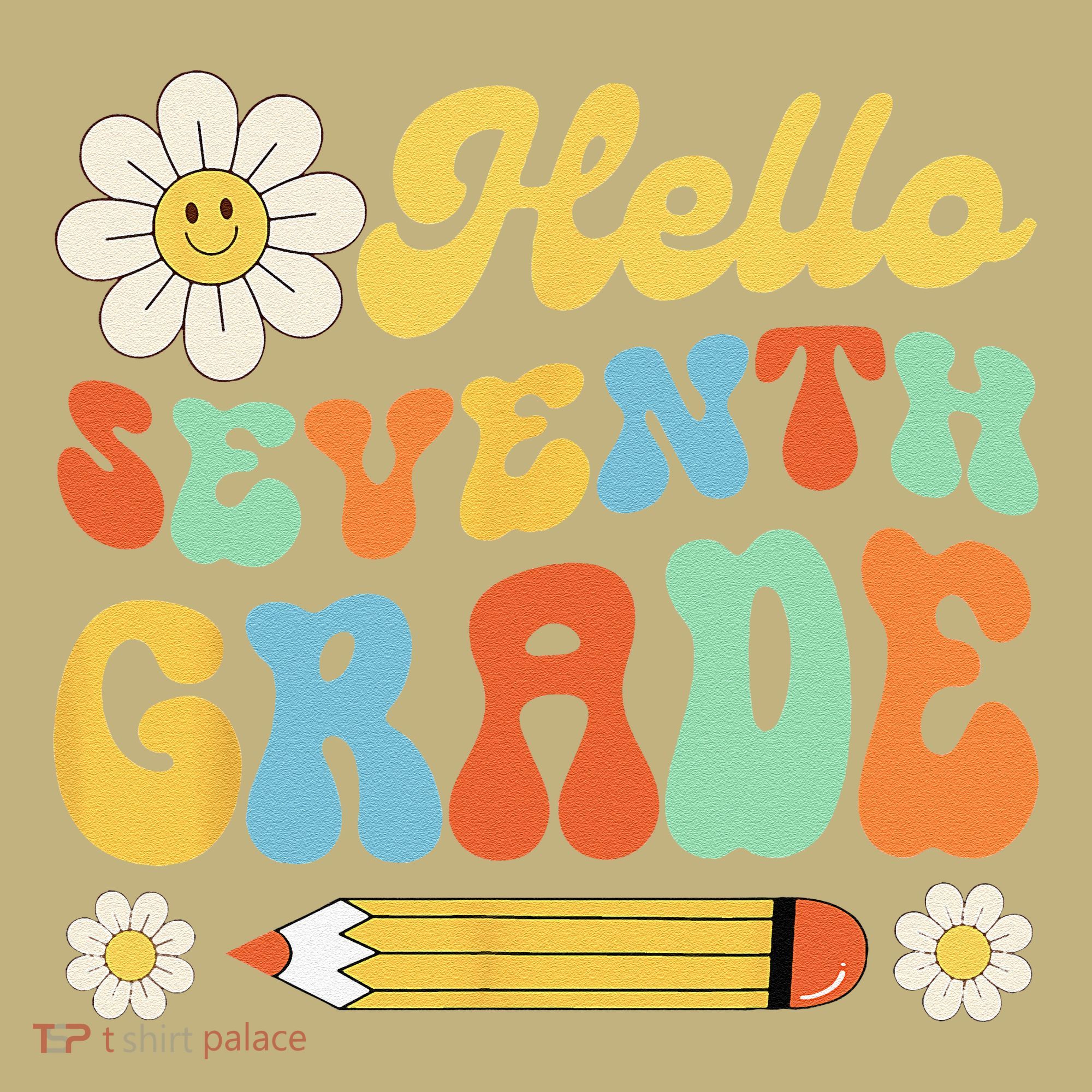 Hello Seventh 7th Grade Back To School Teachers Sweatshirt