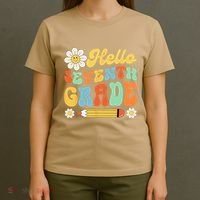 Hello Seventh 7th Grade Back To School Teachers T-Shirt thumb 4