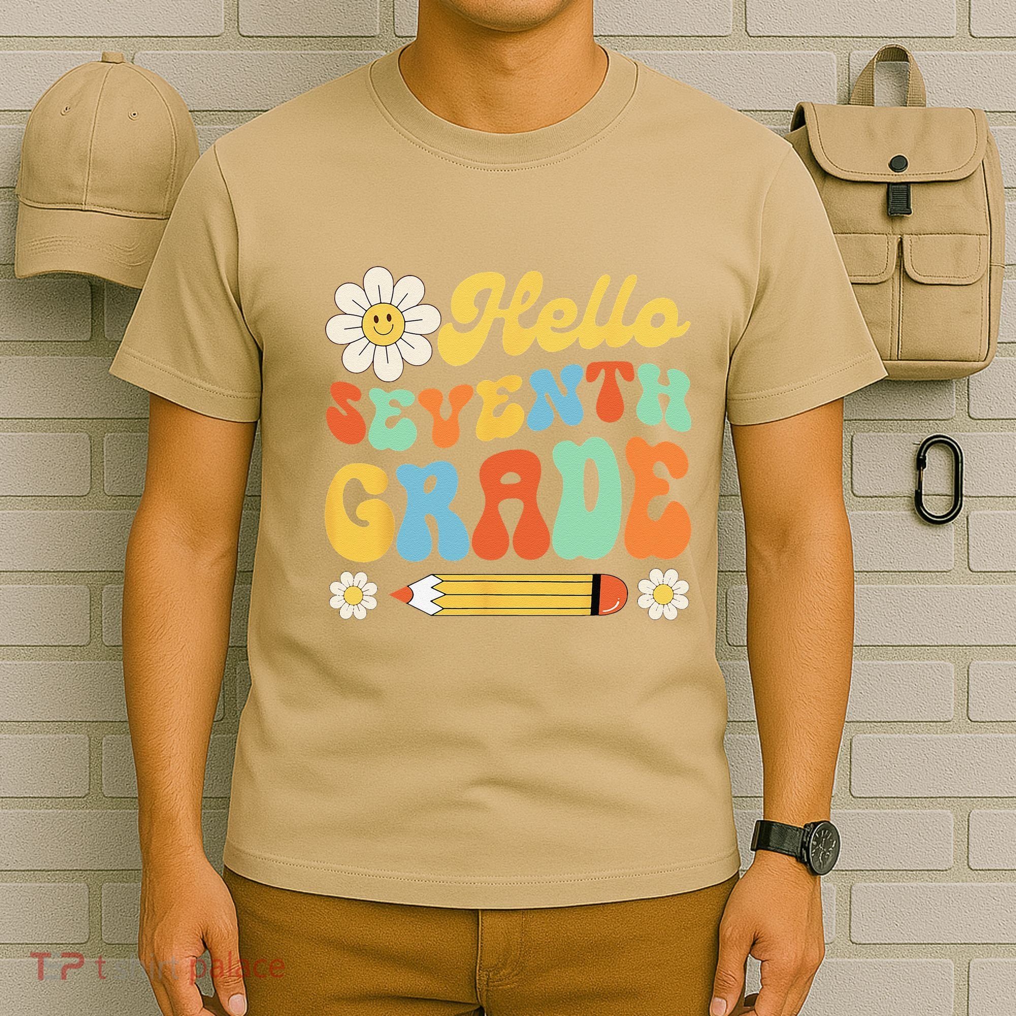 Hello Seventh 7th Grade Back To School Teachers T-Shirt