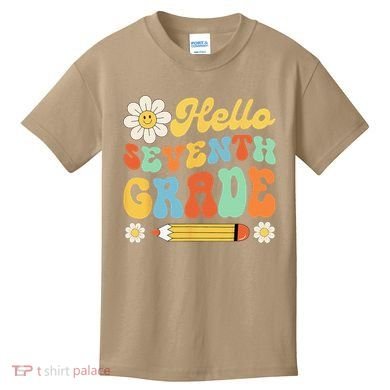 Hello Seventh 7th Grade Back To School Teachers Kids T-Shirt