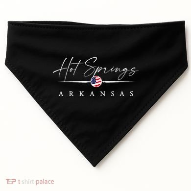 Hot Springs Arkansas USA-Made Doggie Bandana
