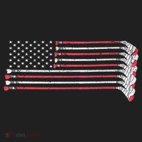 Hockey Sticks American Flag Women's Sweatshirt thumb 2