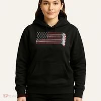 Hockey Sticks American Flag Hoodie thumb 5