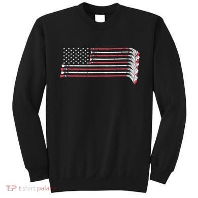 Hockey Sticks American Flag Sweatshirt