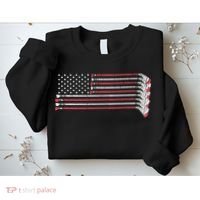 Hockey Sticks American Flag Sweatshirt thumb 2