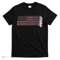 Hockey Sticks American Flag T-Shirt thumb 0