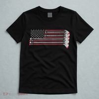 Hockey Sticks American Flag T-Shirt thumb 5