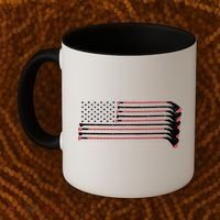 Hockey Sticks American Flag Coffee Mug thumb 2