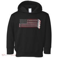 Hockey Sticks American Flag Toddler Hoodie thumb 0