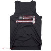 Hockey Sticks American Flag Tank Top thumb 0