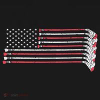 Hockey Sticks American Flag Visor thumb 3
