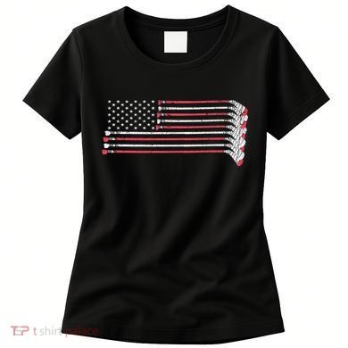 Hockey Sticks American Flag Women's T-Shirt