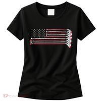 Hockey Sticks American Flag Women's T-Shirt thumb 0