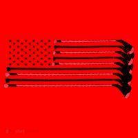Hockey Sticks American Flag Santa Hat thumb 1