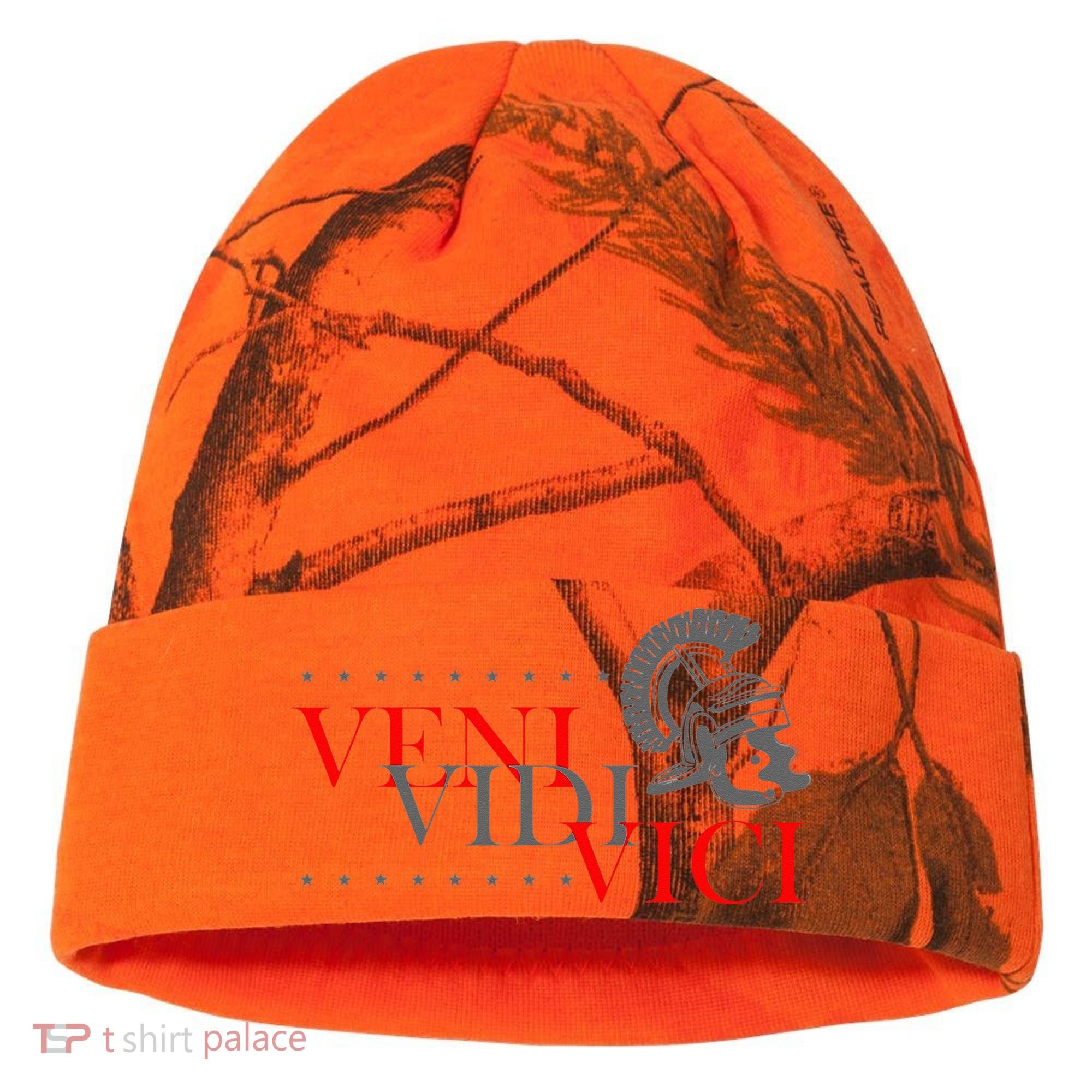 History Students And History Lover For Veni Vidi Vici Kati Licensed 12" Camo Cuffed Beanie