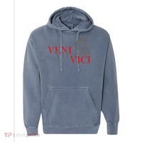History Students And History Lover For Veni Vidi Vici Comfort Colors Garment-Dyed Hooded Sweatshirt thumb 0