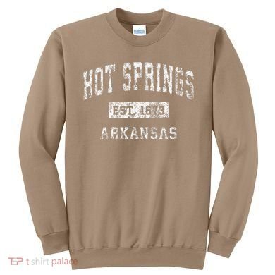 Hot Springs Arkansas Ar Vintage Established Sweatshirt
