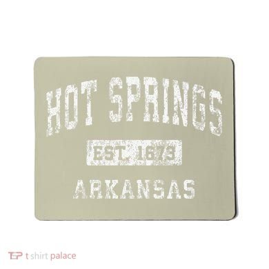 Hot Springs Arkansas Ar Vintage Established Mousepad
