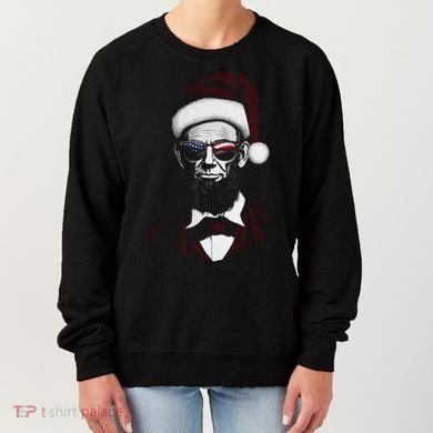 Hipster Santa Abraham Lincoln Women's Sweatshirt