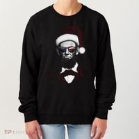 Hipster Santa Abraham Lincoln Women's Sweatshirt thumb 0