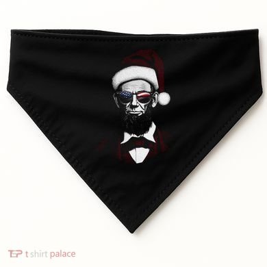 Hipster Santa Abraham Lincoln USA-Made Doggie Bandana