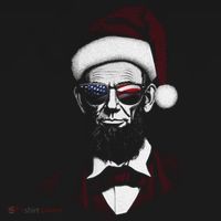 Hipster Santa Abraham Lincoln Women's Hoodie thumb 2
