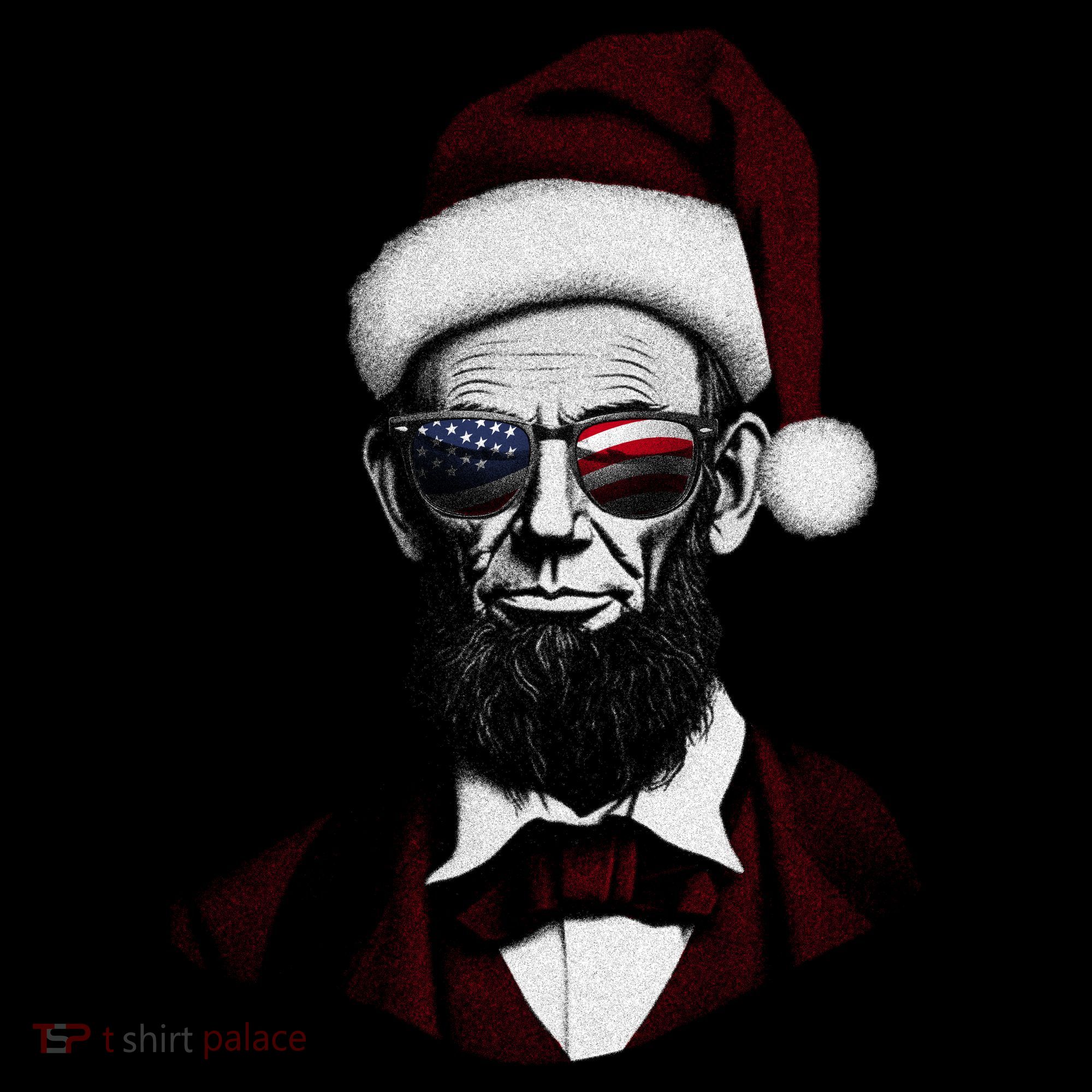 Hipster Santa Abraham Lincoln Women's Hoodie