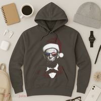 Hipster Santa Abraham Lincoln Hoodie thumb 3