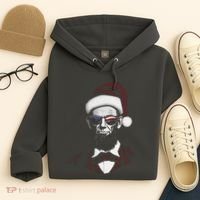 Hipster Santa Abraham Lincoln Hoodie thumb 4