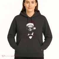 Hipster Santa Abraham Lincoln Hoodie thumb 5