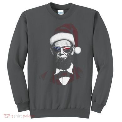 Hipster Santa Abraham Lincoln Sweatshirt