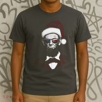 Hipster Santa Abraham Lincoln T-Shirt thumb 3