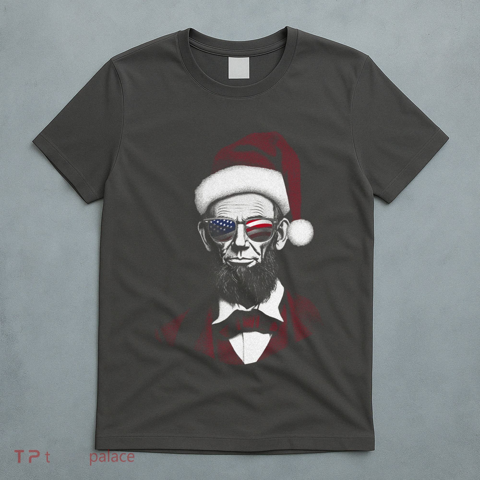 Hipster Santa Abraham Lincoln T-Shirt
