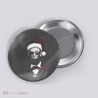 Hipster Santa Abraham Lincoln Button thumb 0
