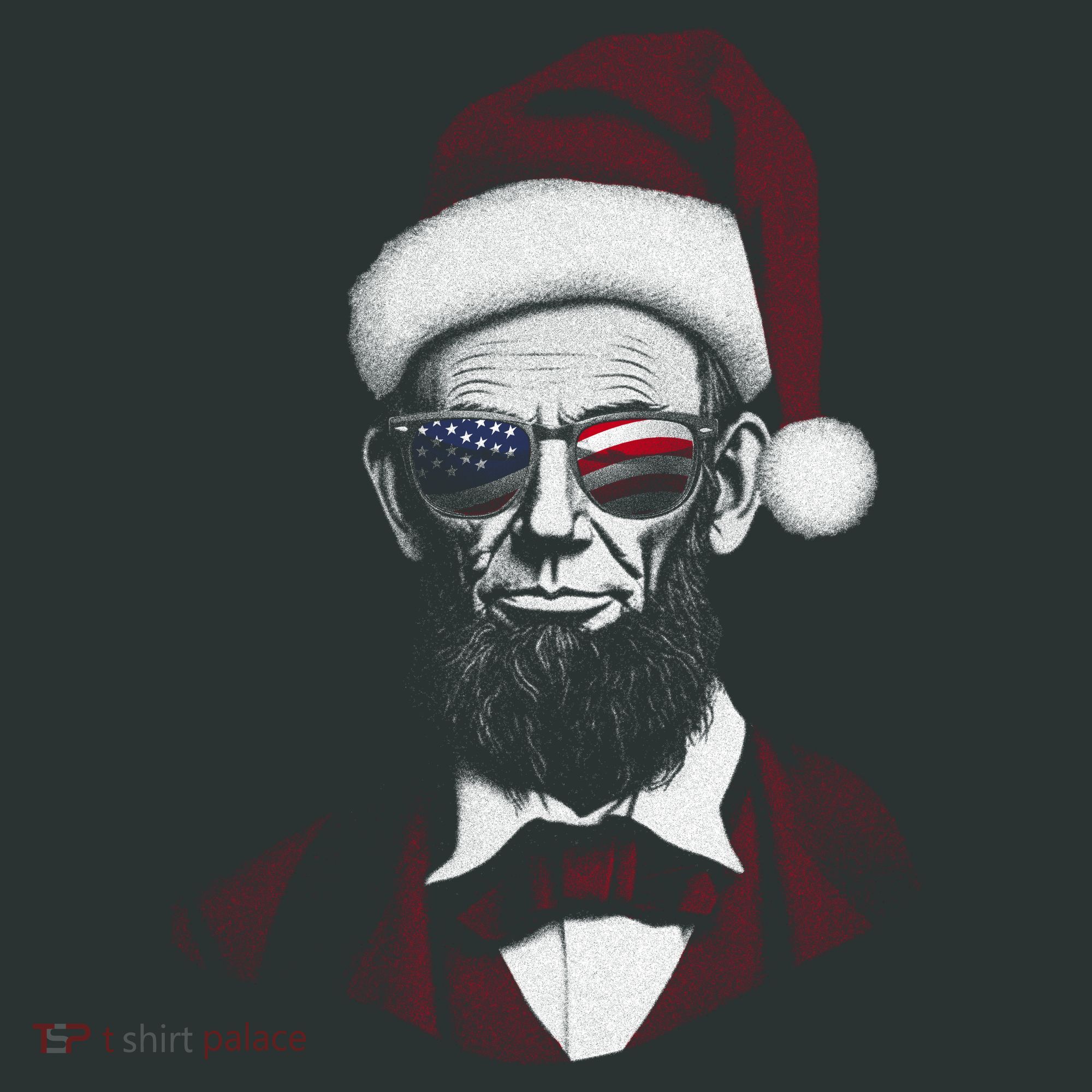 Hipster Santa Abraham Lincoln Mousepad