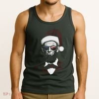 Hipster Santa Abraham Lincoln Tank Top thumb 3