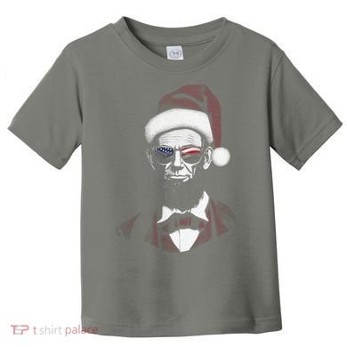 Hipster Santa Abraham Lincoln Toddler T-Shirt