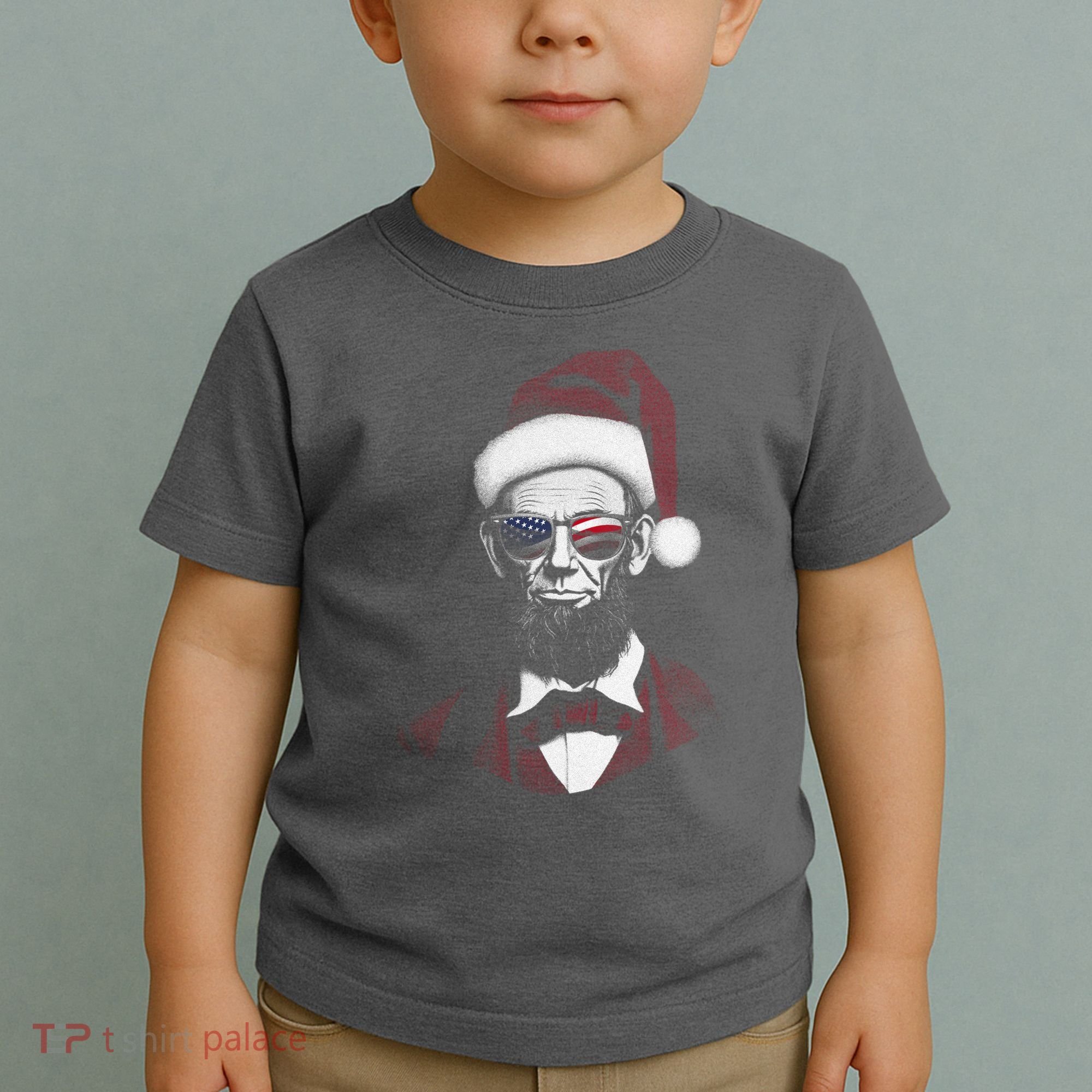 Hipster Santa Abraham Lincoln Toddler T-Shirt