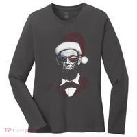 Hipster Santa Abraham Lincoln Women's Long Sleeve Shirt thumb 0