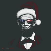 Hipster Santa Abraham Lincoln Kids Sweatshirt thumb 2