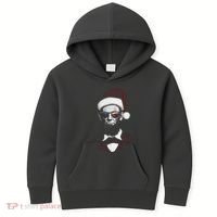 Hipster Santa Abraham Lincoln Kids Hoodie thumb 0