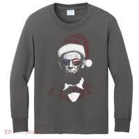 Hipster Santa Abraham Lincoln Kids Long Sleeve Shirt thumb 0