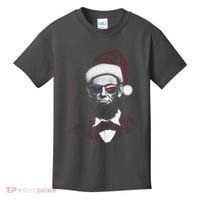 Hipster Santa Abraham Lincoln Kids T-Shirt thumb 0