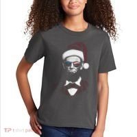 Hipster Santa Abraham Lincoln Kids T-Shirt thumb 2