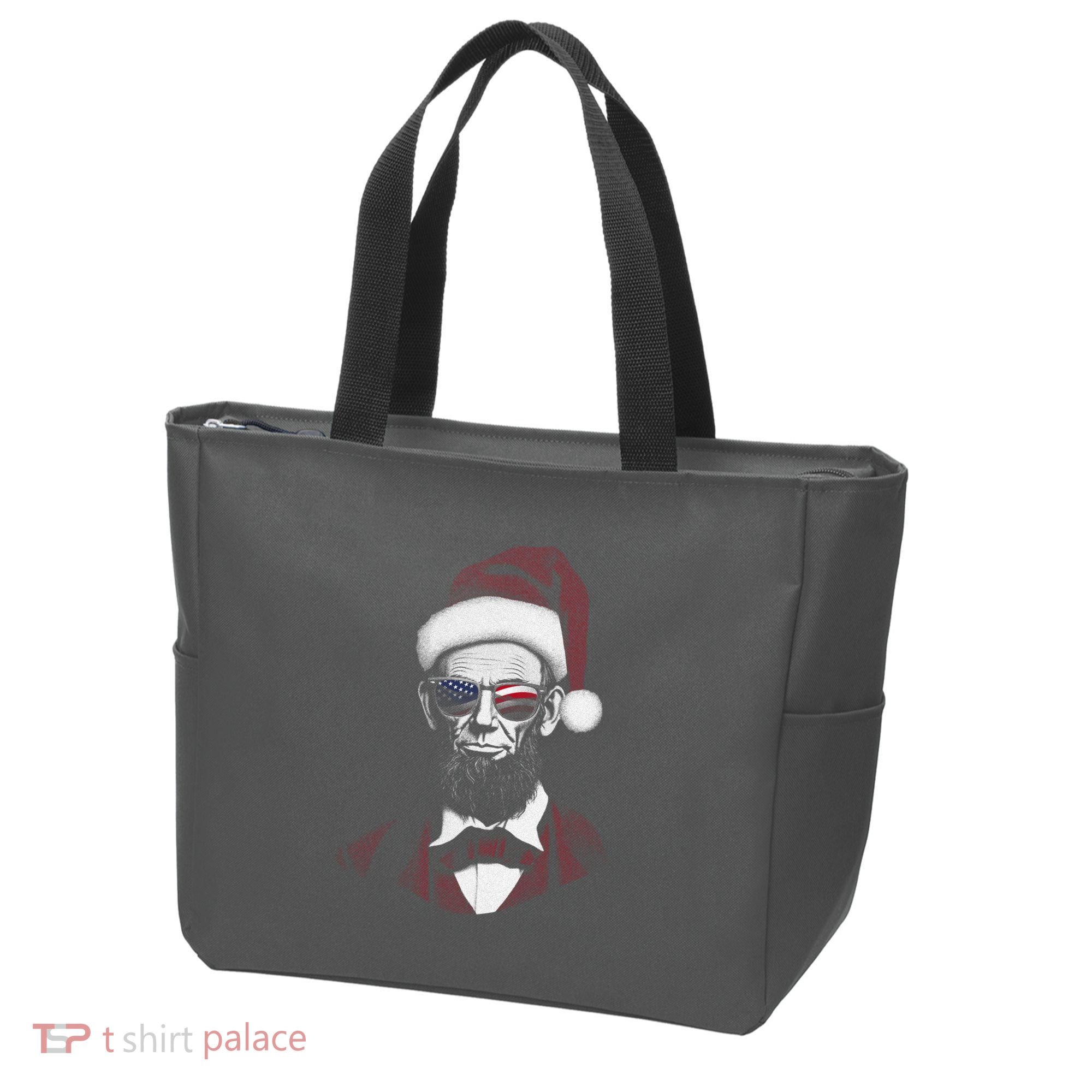 Hipster Santa Abraham Lincoln Tote Bag