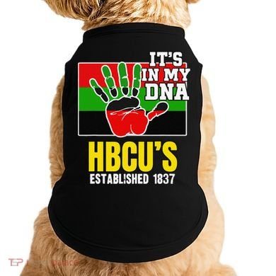 HBCU Souvenir Authentic Red Black and Green HBCU Campus Doggie Tank