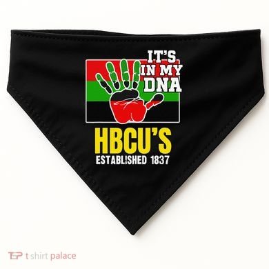 HBCU Souvenir Authentic Red Black and Green HBCU Campus USA-Made Doggie Bandana